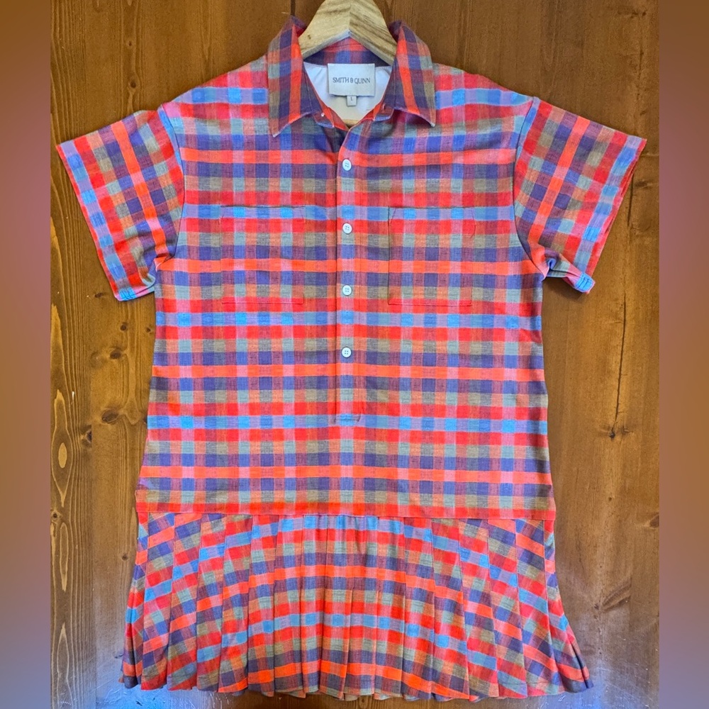 Smith & Quinn Red Plaid Mini Dress